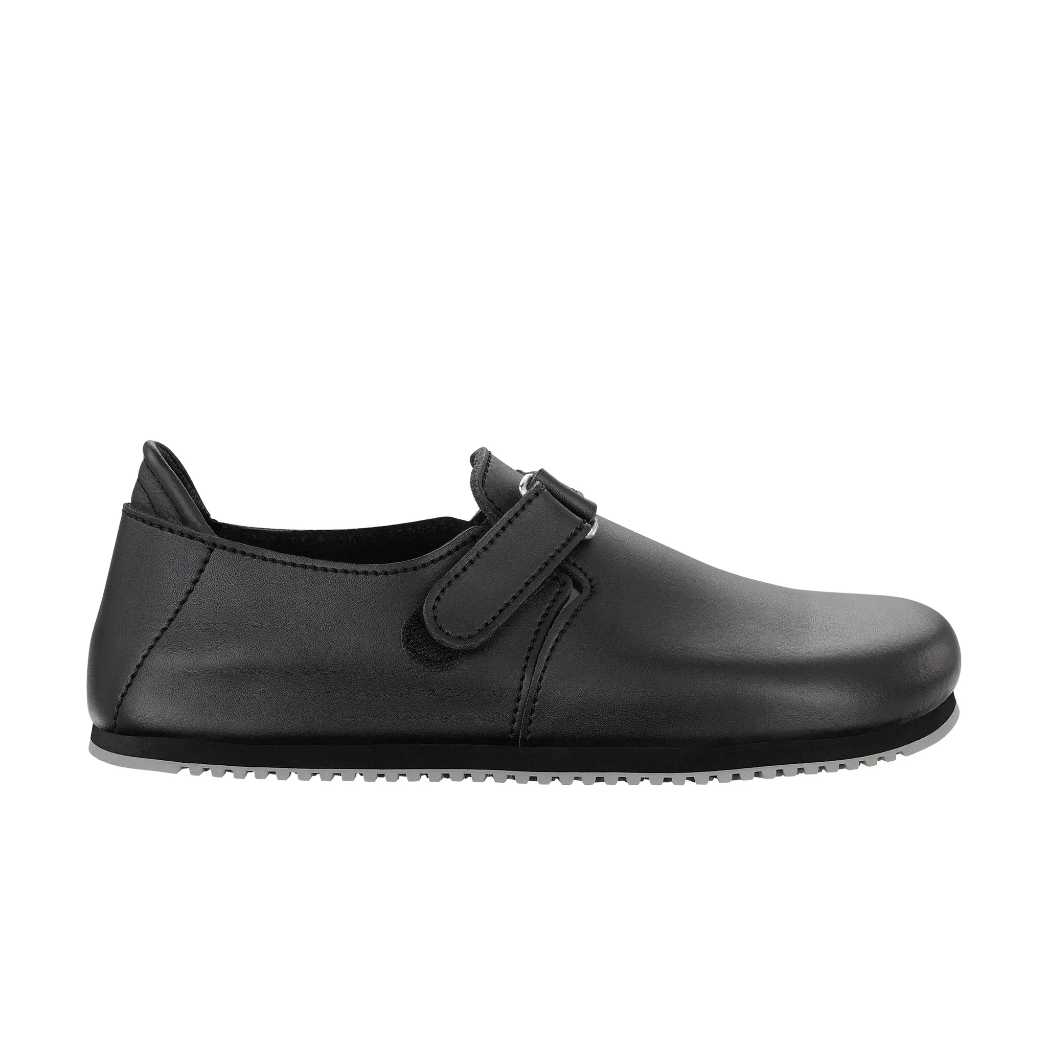 BIRKENSTOCK Linz SupergrIp Black Smooth Leather Shoes