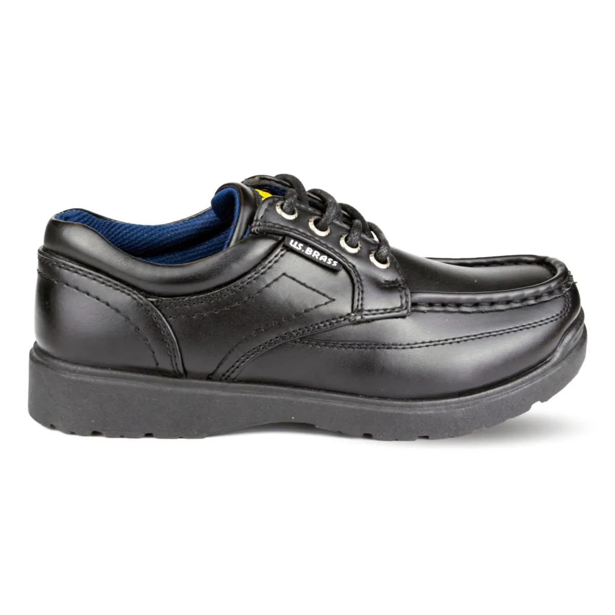 Boys Black Lace Up School Shoe