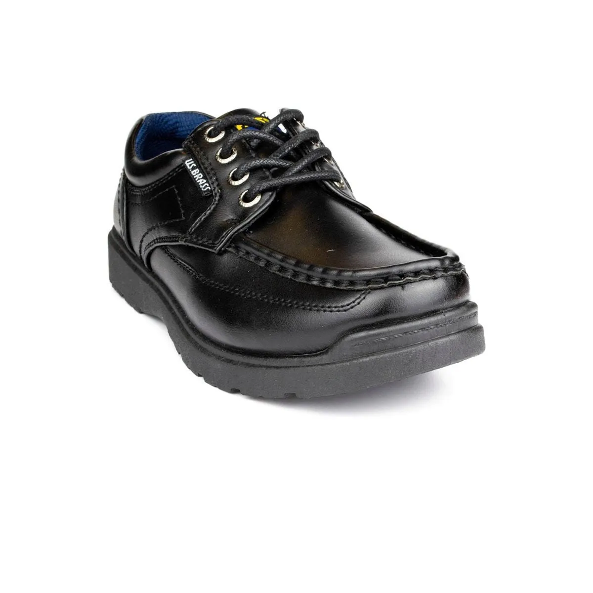 Boys Black Lace Up School Shoe