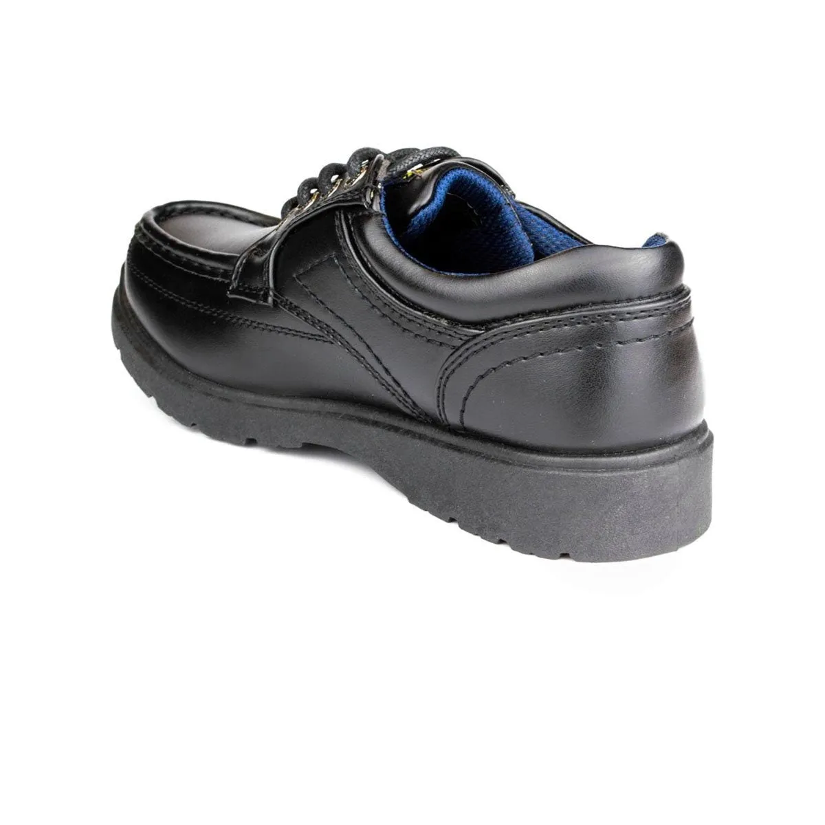 Boys Black Lace Up School Shoe