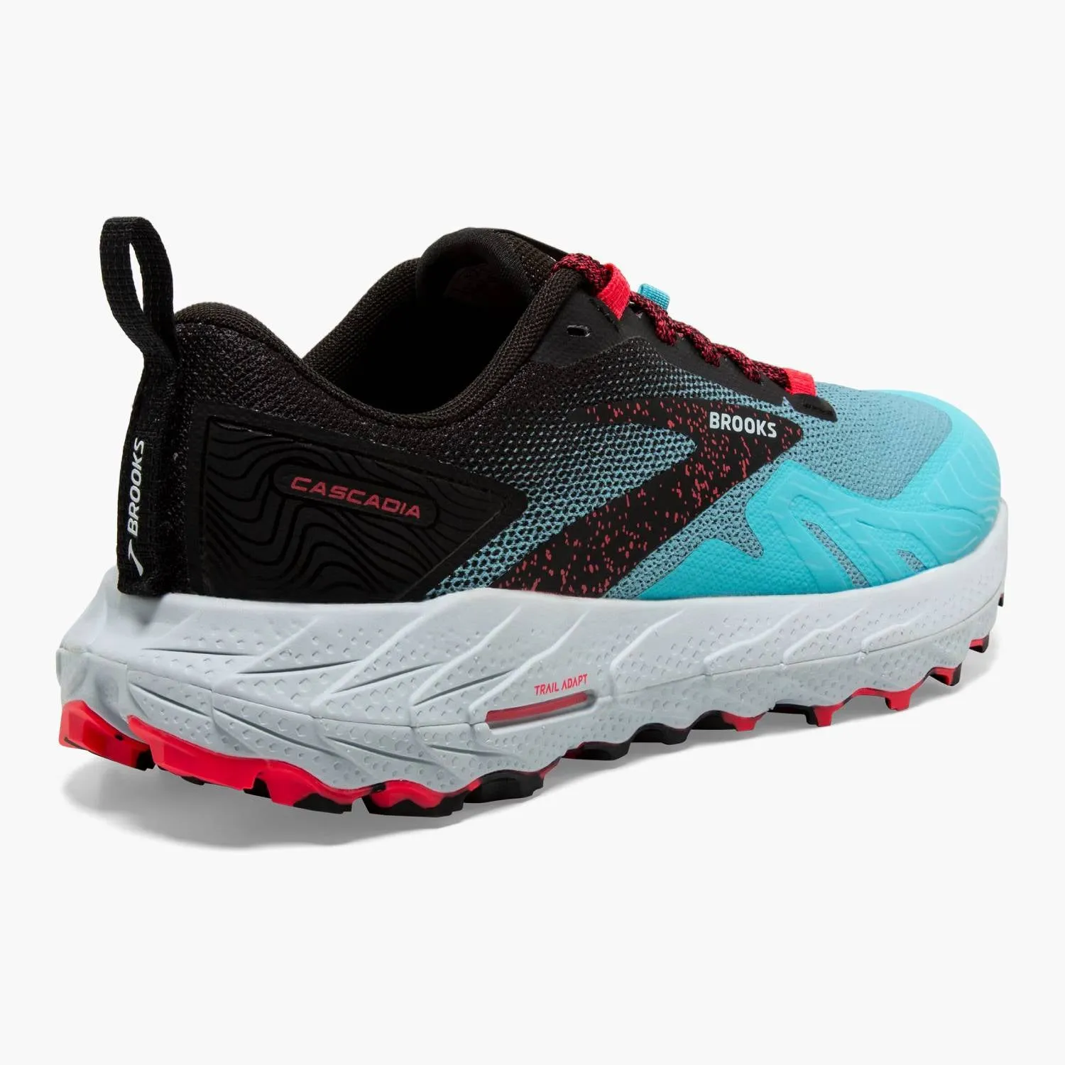 Brooks Cascadia 17 Women's Trail Running Shoes, Bluefish/Black/Diva Pink