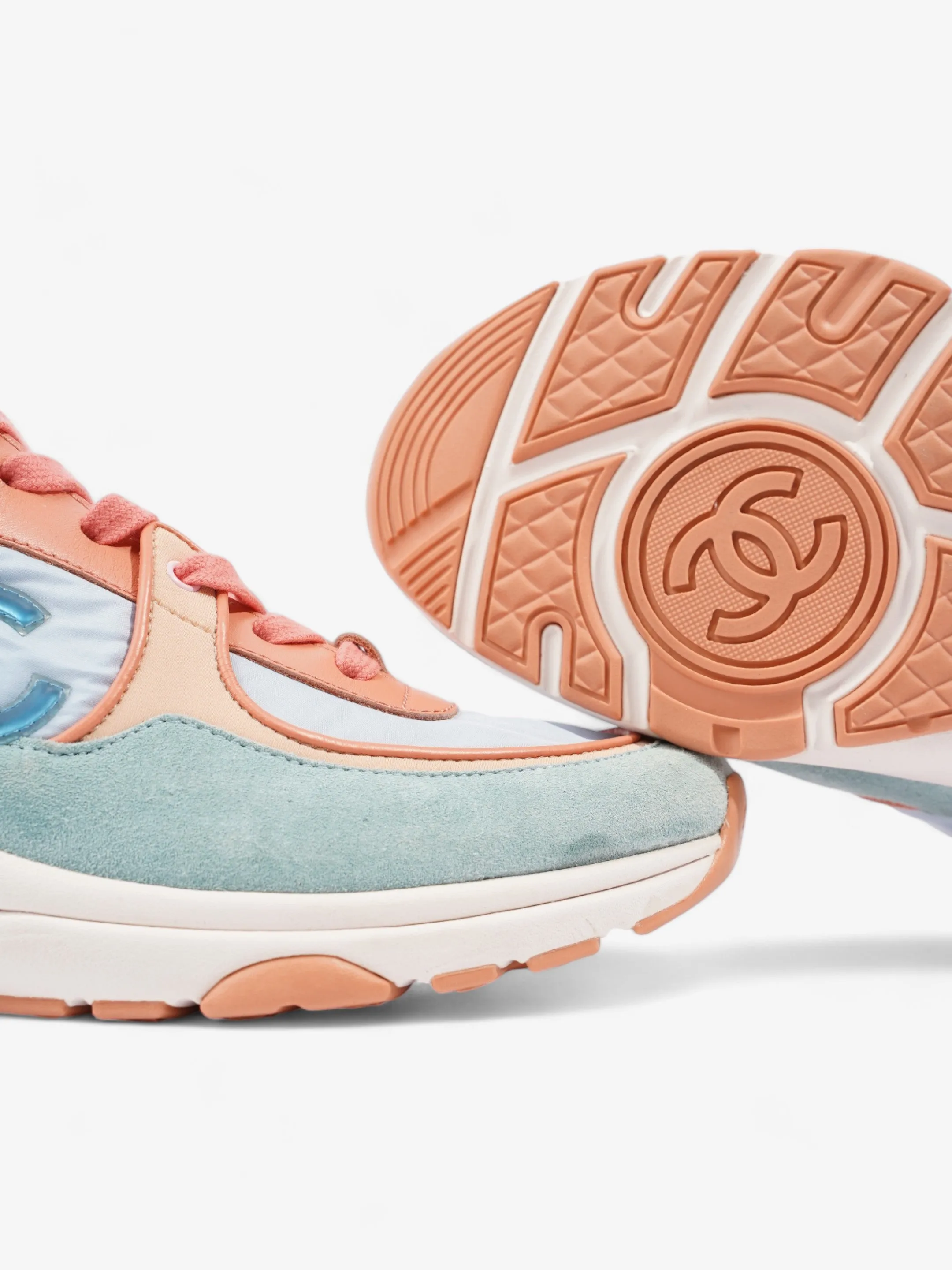 CC Runners  Light Blue / Orange Suede EU 36.5 UK 3.5