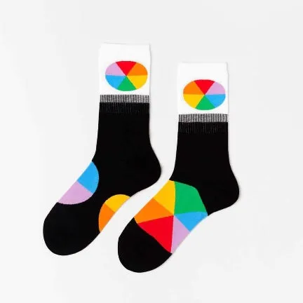 Color Wheel  Crew Socks