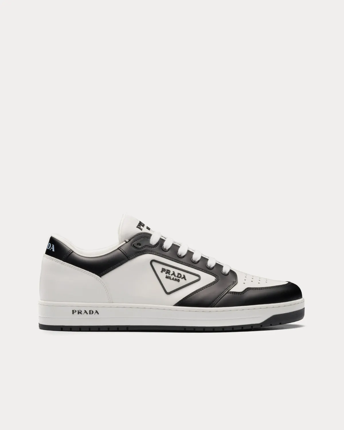 District Leather White / Black Low Top Sneakers