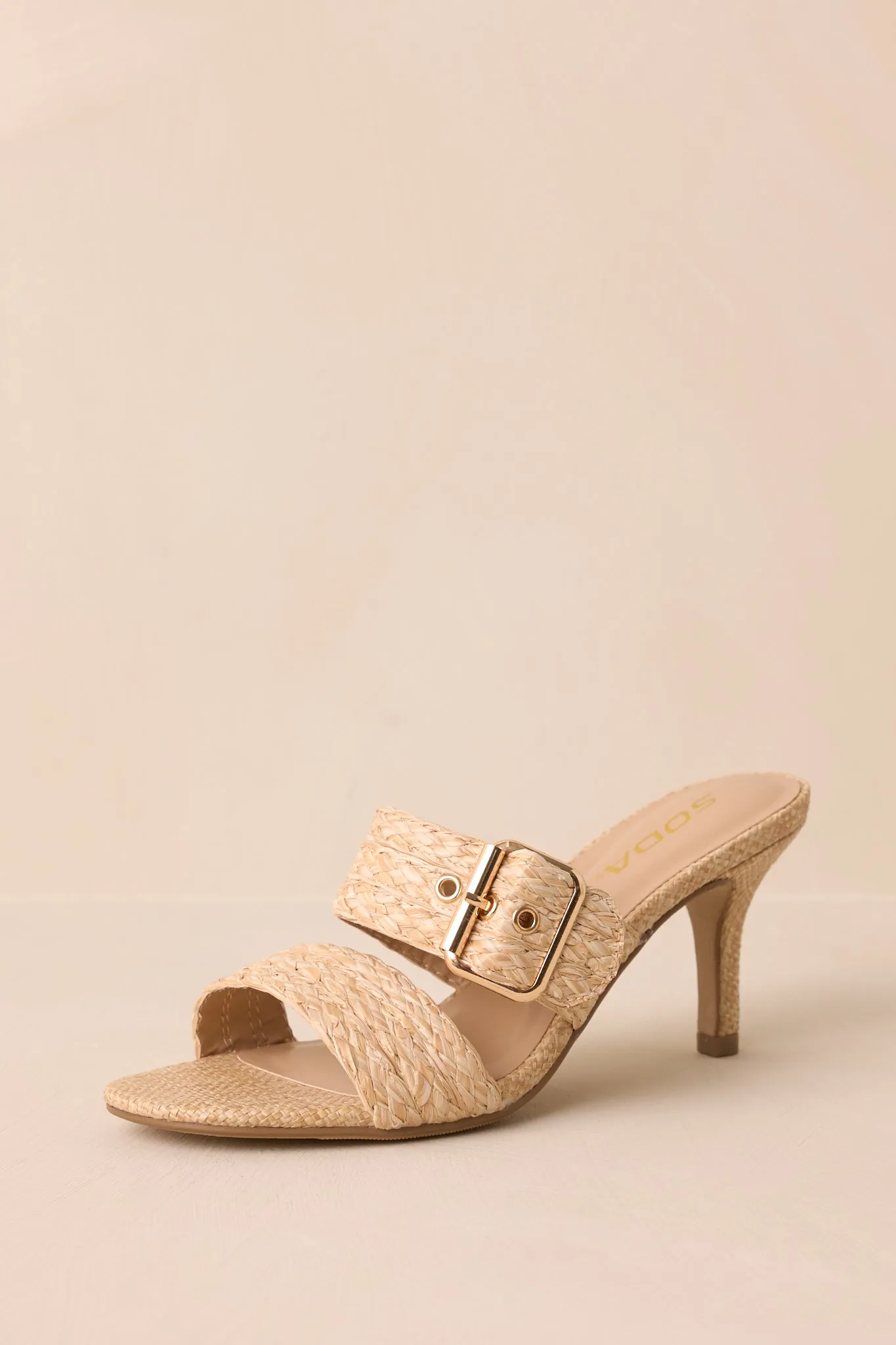 Dockside Dinner Natural Raffia Heels