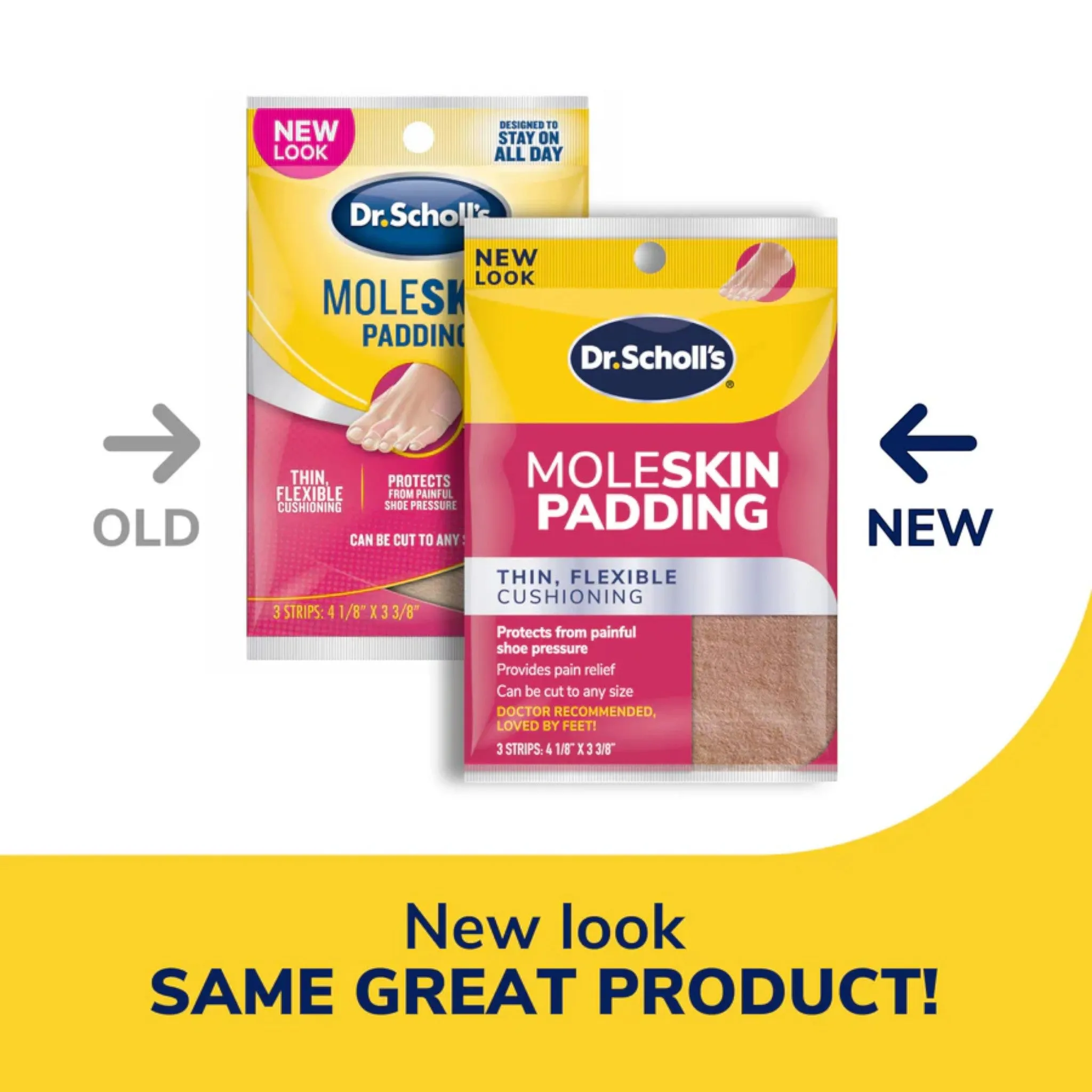 Dr Scholl's Moleskin Padding 3 Pack