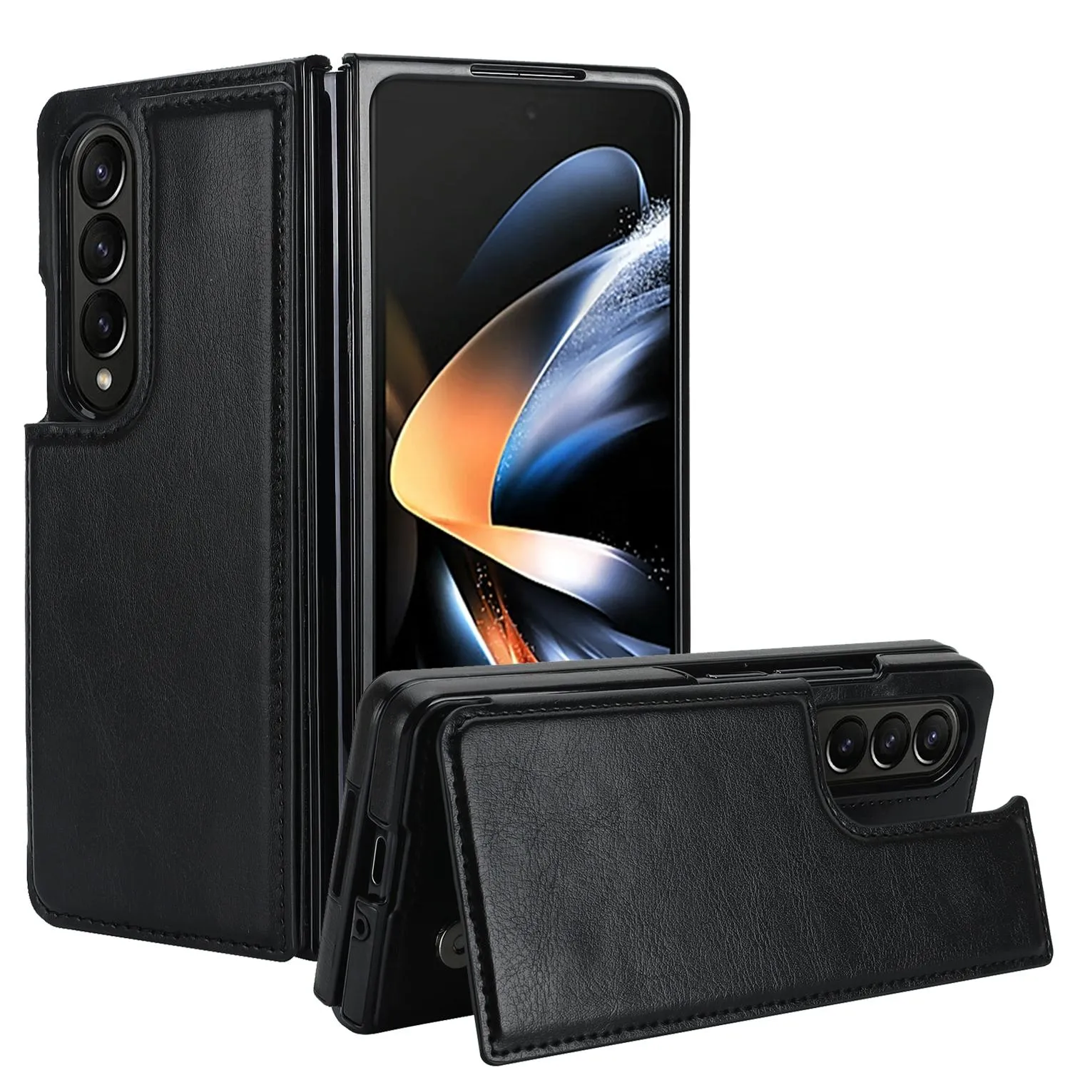 For Samsung Galaxy z Fold4 5G Foldable Phone Case with Double Buckle Card Slot