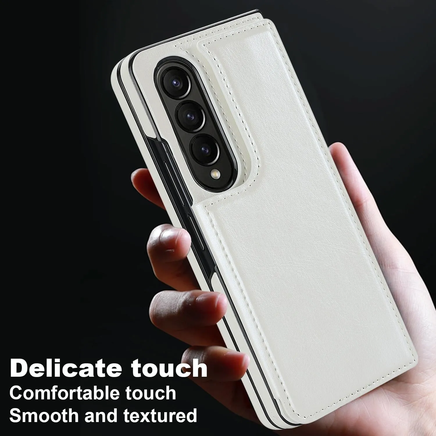 For Samsung Galaxy z Fold4 5G Foldable Phone Case with Double Buckle Card Slot