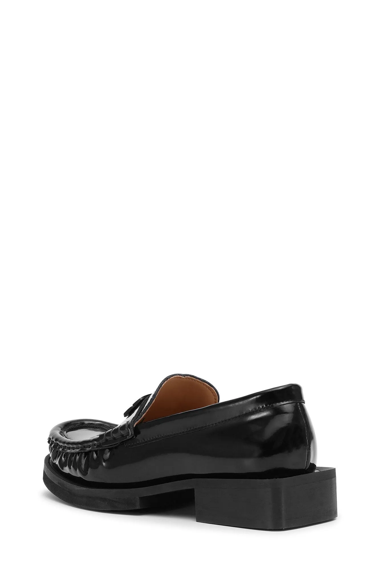 GANNI - Black Butterfly Logo Moccasin