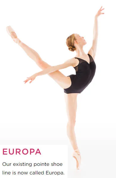 Gaynor Minden Europa Classic Fit Pianissimo Shank Box 3Plus Pointe Shoes