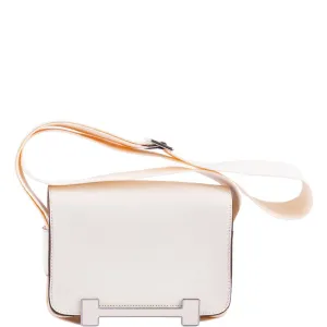 Hermès Geta Bag Beton Mysore Goatskin with Palladium Hardware