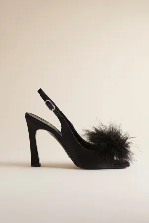 Holly Pump in Midnight Satin Holly Pump in Midnight Satin
