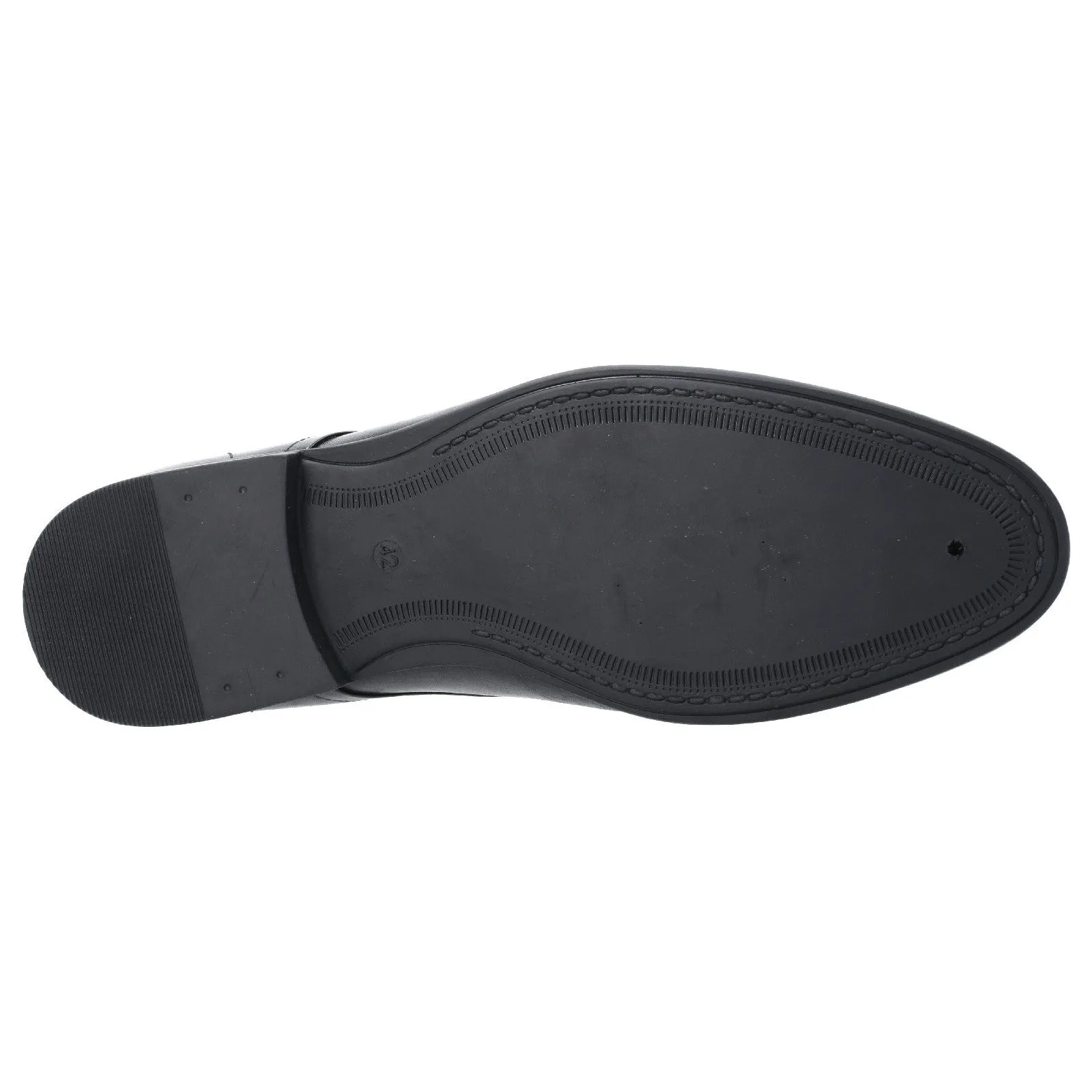 Hush Puppies Mens Ollie Leather Shoes - Black