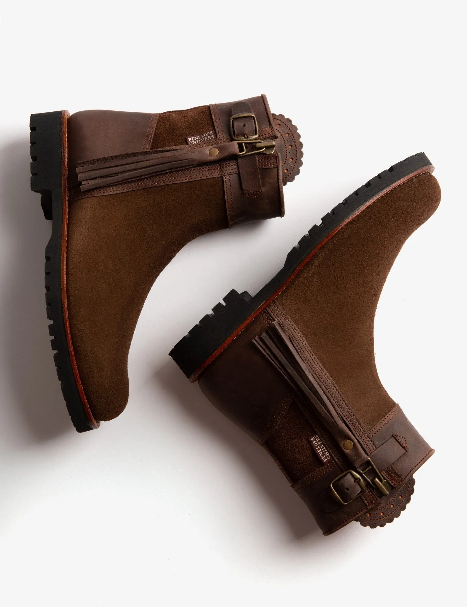 Inclement Cropped Tassel Boot - Dark Oak