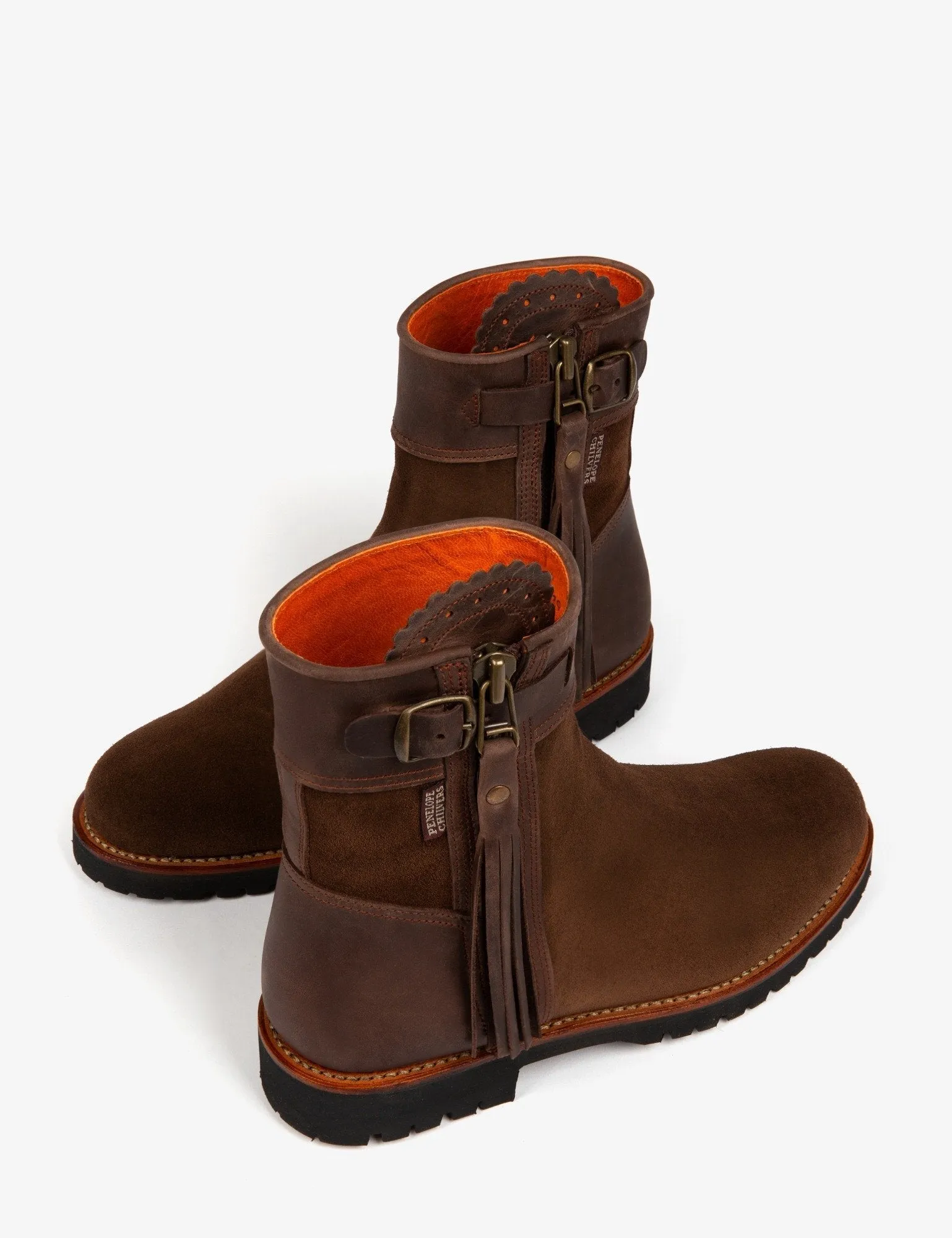 Inclement Cropped Tassel Boot - Dark Oak