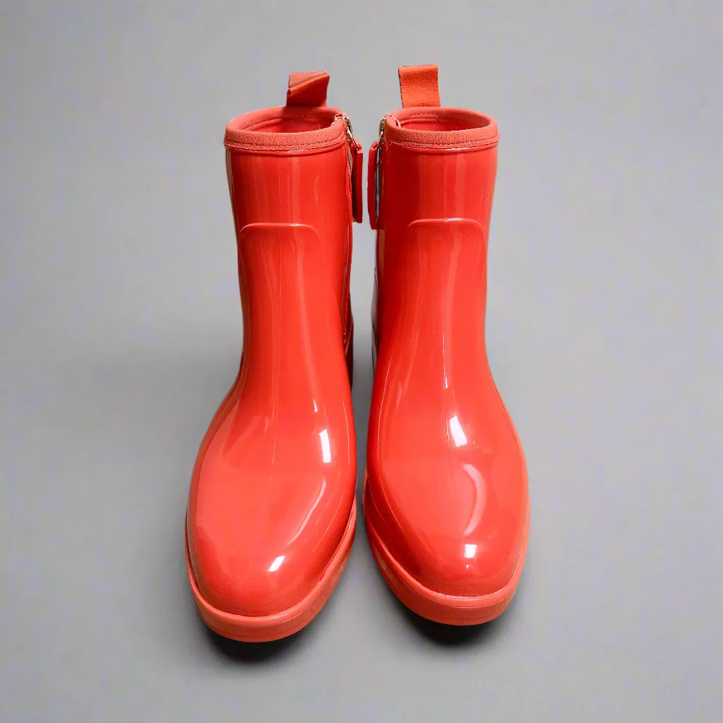 Kate Spade red Puddle rainboots, size 7, NEW IN BOX!