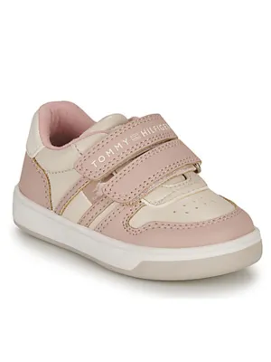 Kids Girl's Textured Sneakers,Pink/Light Beige