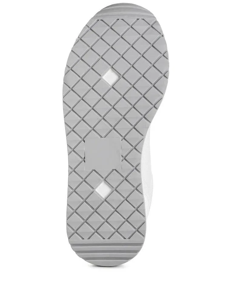 London Rag Up Your Sneaker Game Mailys Metallic Panel Platform Sneakers