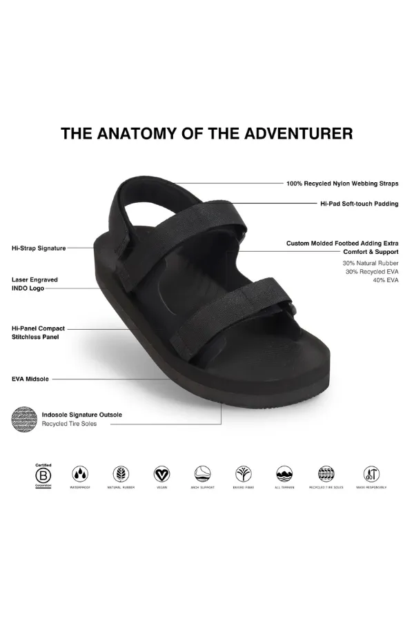 Men’s Adventurer Sandals In Black