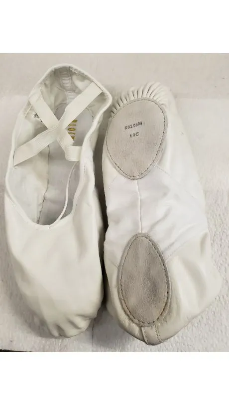 Men's Pro Hybrid -- Leather Split Sole Ballet -- White