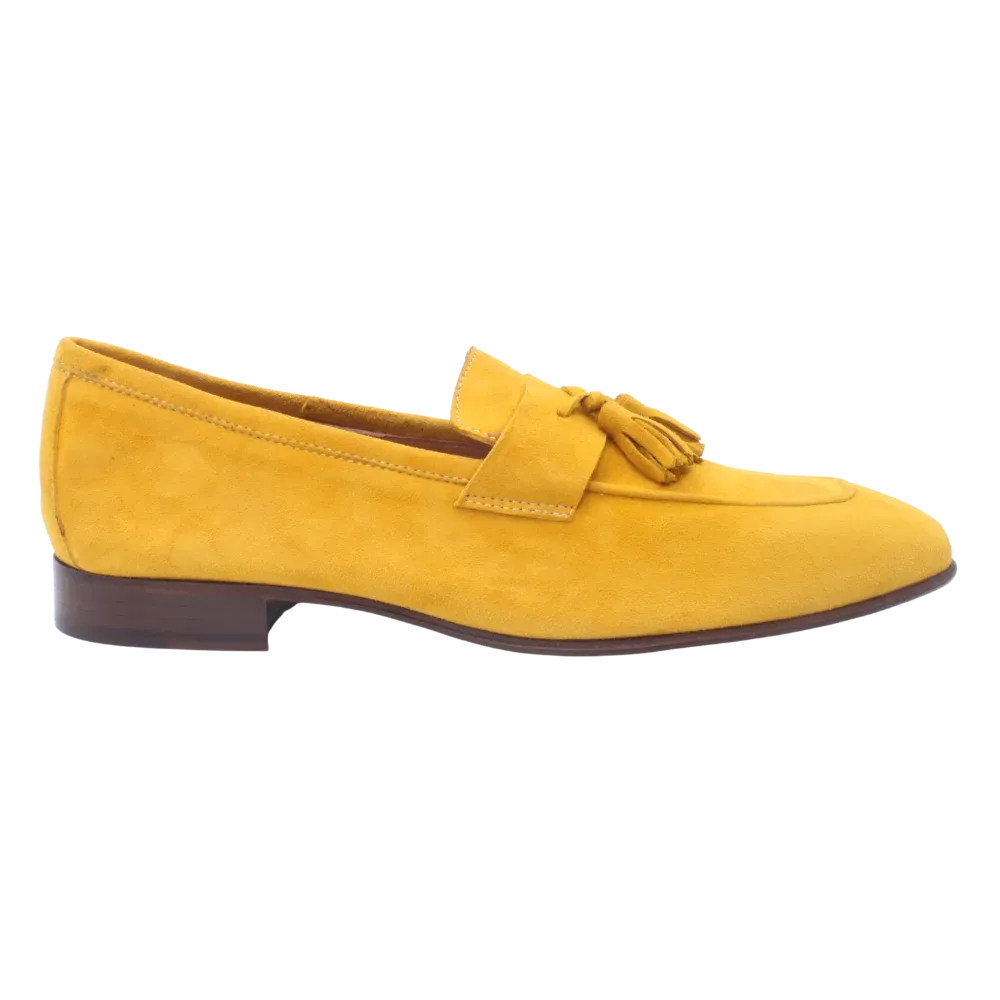 Men’s Suede Moccasin in Zafferano (MER8633)