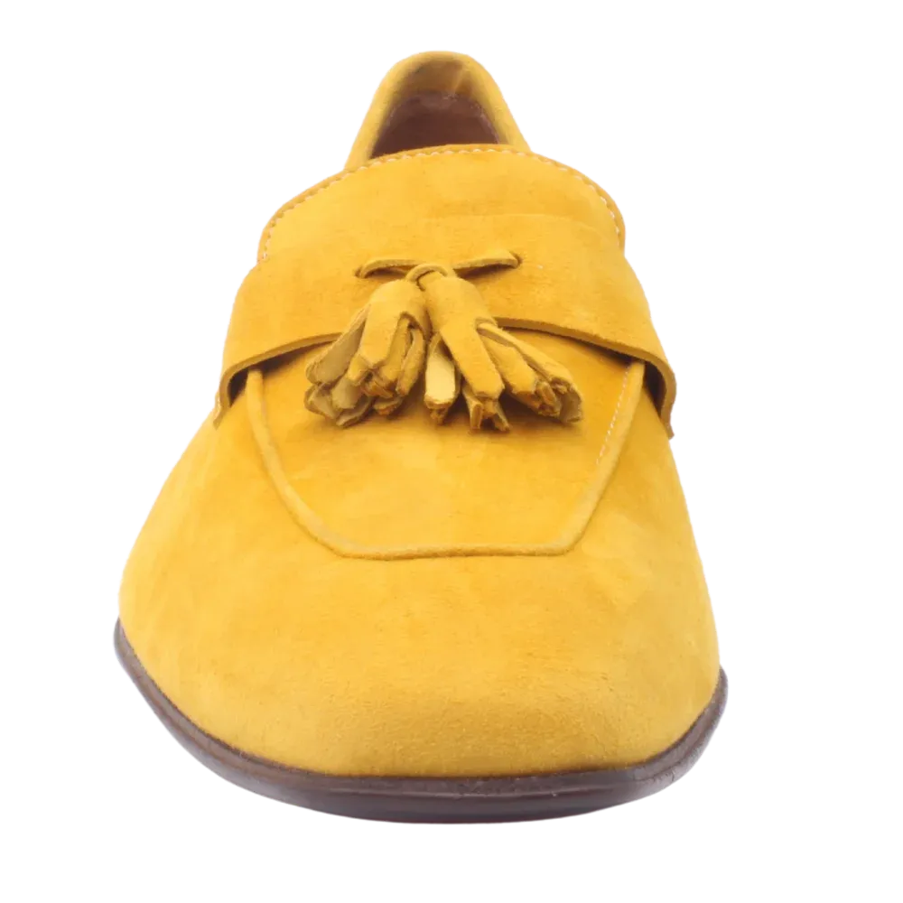 Men’s Suede Moccasin in Zafferano (MER8633)
