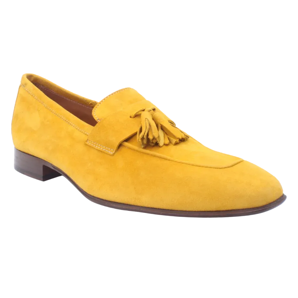 Men’s Suede Moccasin in Zafferano (MER8633)