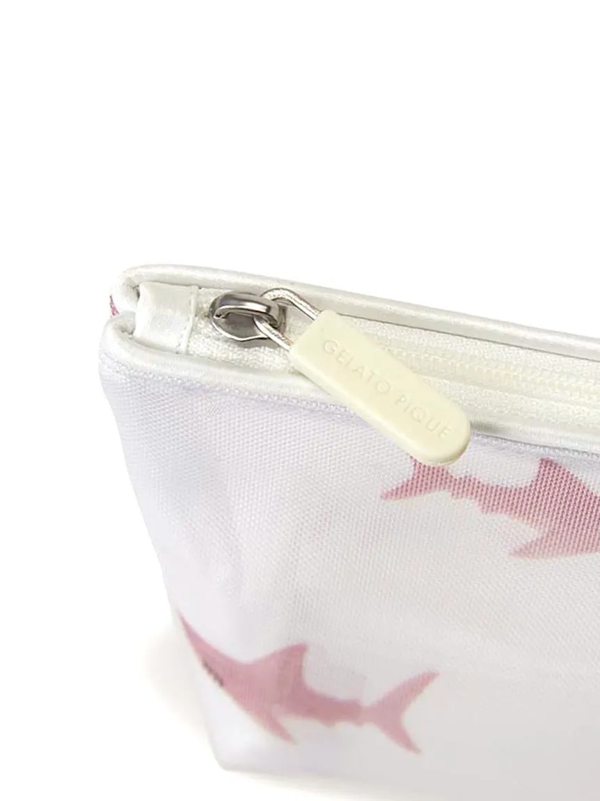 Mesh Shark Pattern Pouch Bag