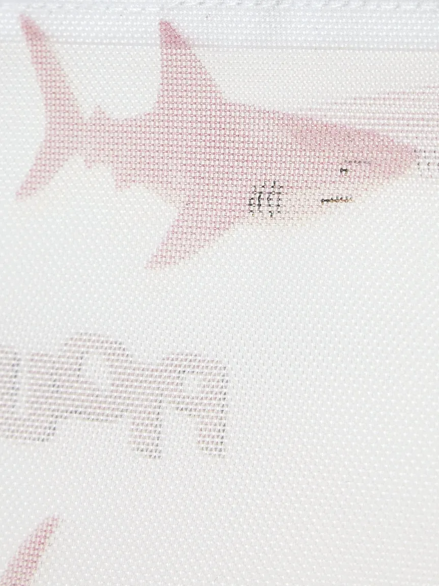Mesh Shark Pattern Pouch Bag