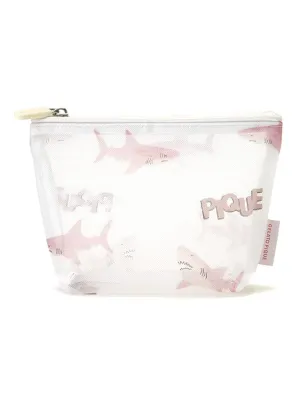Mesh Shark Pattern Pouch Bag