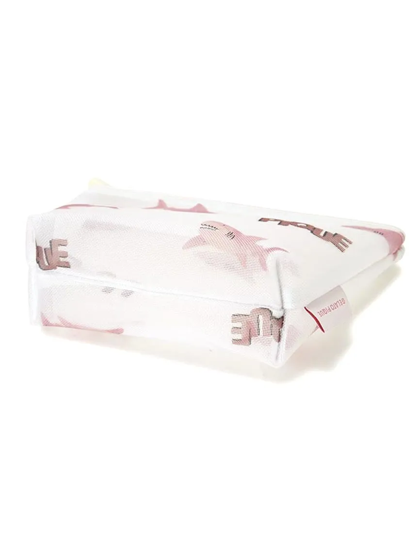 Mesh Shark Pattern Pouch Bag