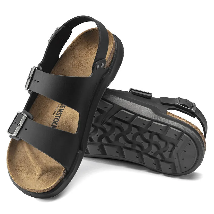 Milano CrossTown Men - Black Oiled Leather||Milano CrossTown pour femmes - Cuir huilé noir
