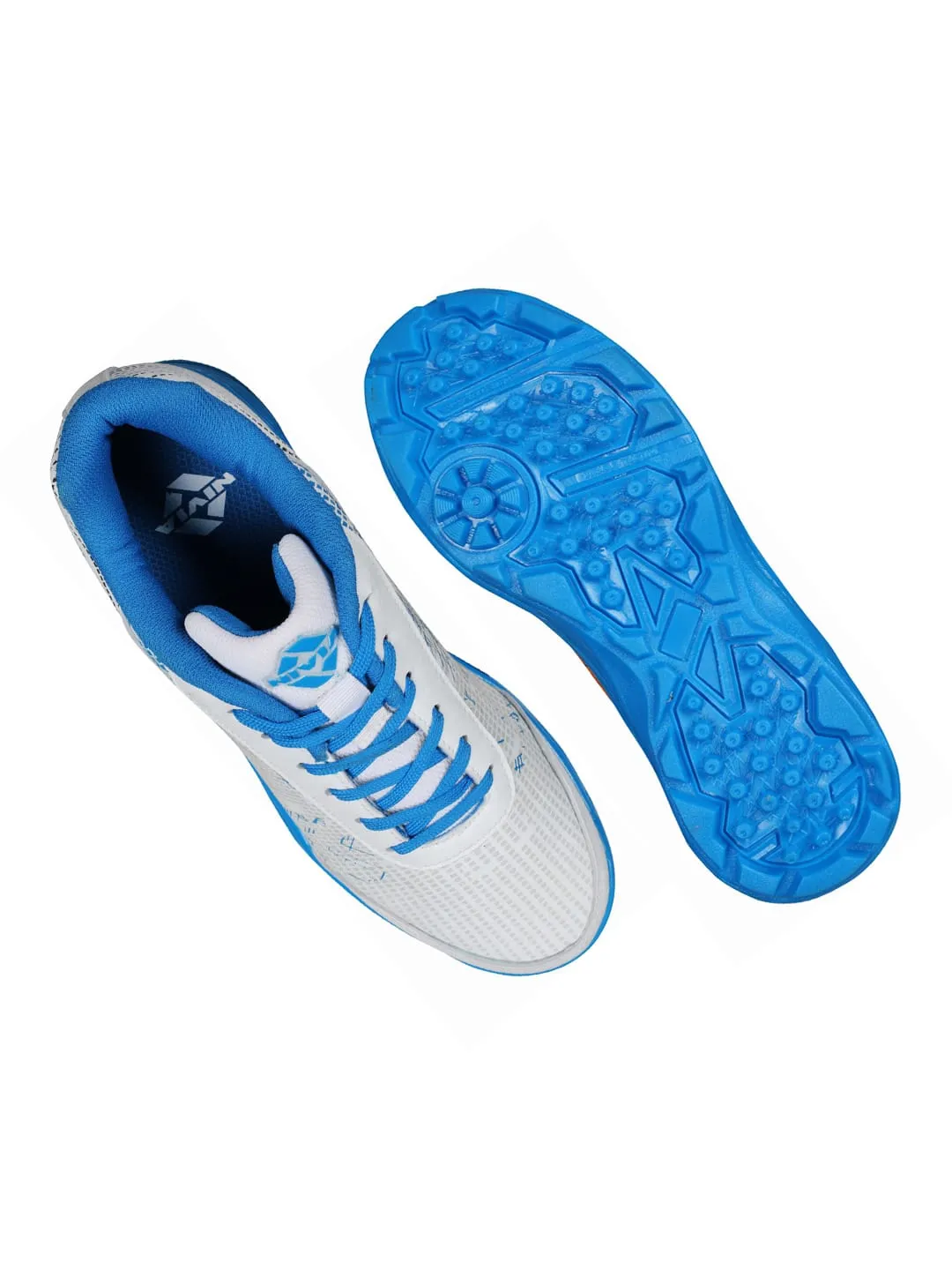 NIVIA Yorker Cricket Shoes White/Blue