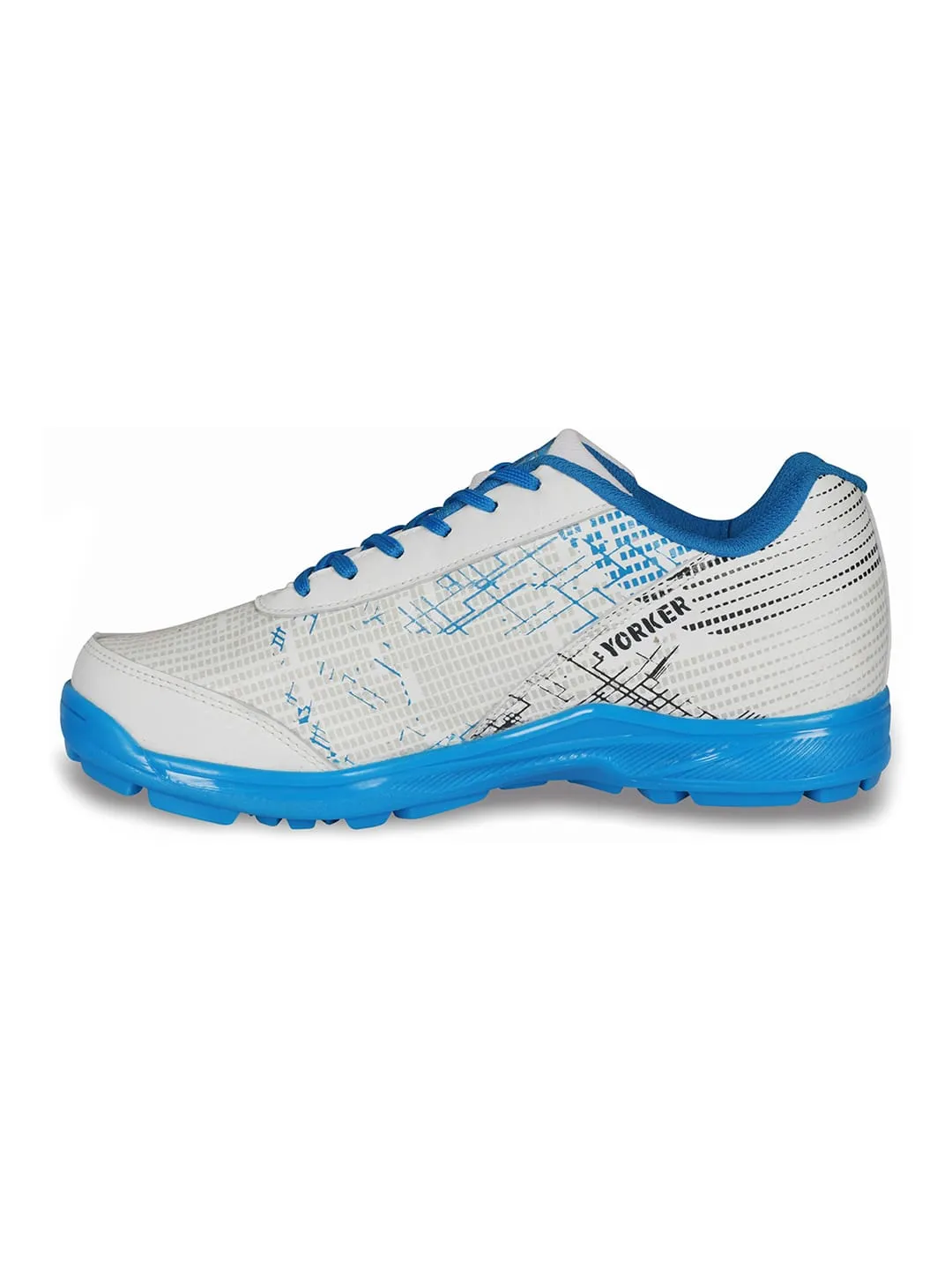 NIVIA Yorker Cricket Shoes White/Blue