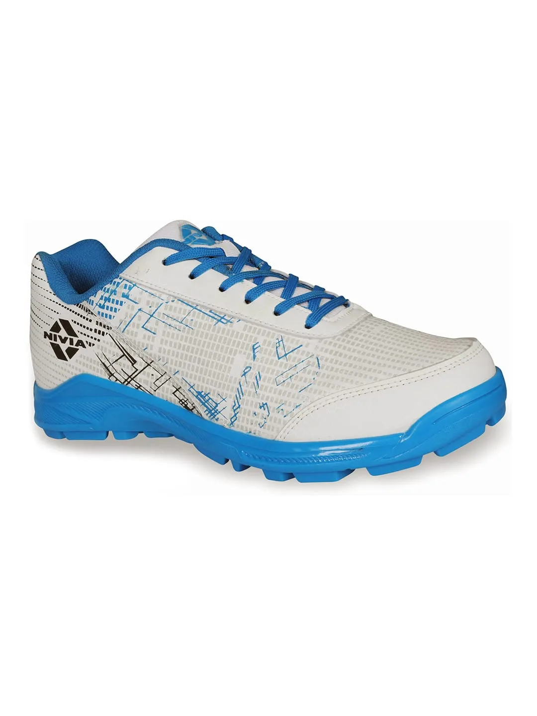 NIVIA Yorker Cricket Shoes White/Blue