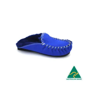 Ocean Blue Moccasin Scuffs