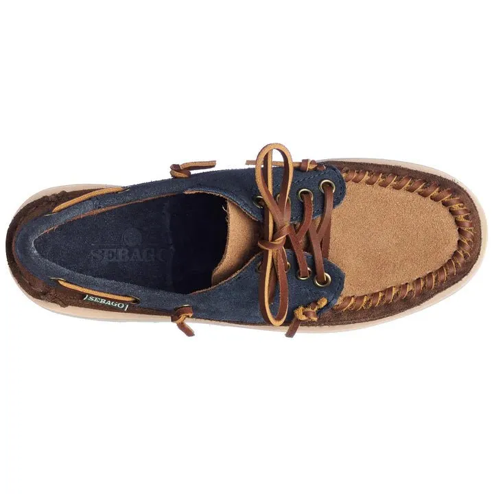 Sebago - Navy Cognac Cayuga Woman's Moccasin
