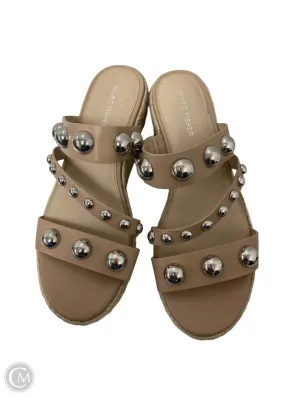 Shoes Heels Platform By Marc Fisher In Beige, Size: 9.5