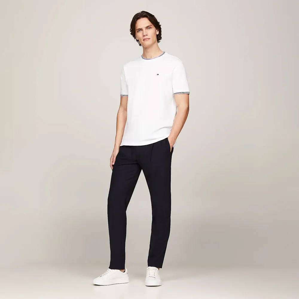 Tipped Collar T-Shirt - White