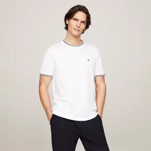 Tipped Collar T-Shirt - White