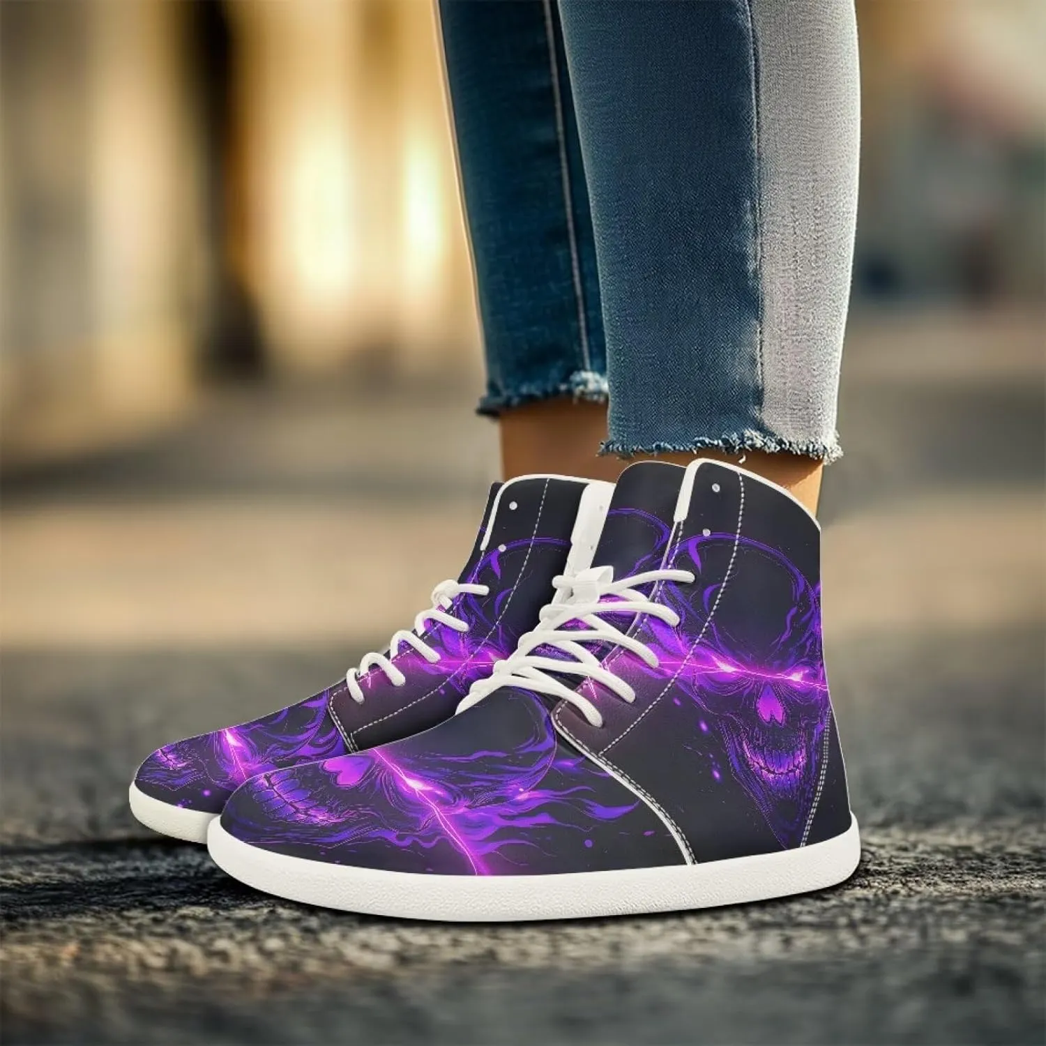 Wide Barefoot Sneakers for Mens Casual Lightweight Walking Shoes Fashion Outdoor Workout Shoe for Climbing Party Size 5-14 White Sole