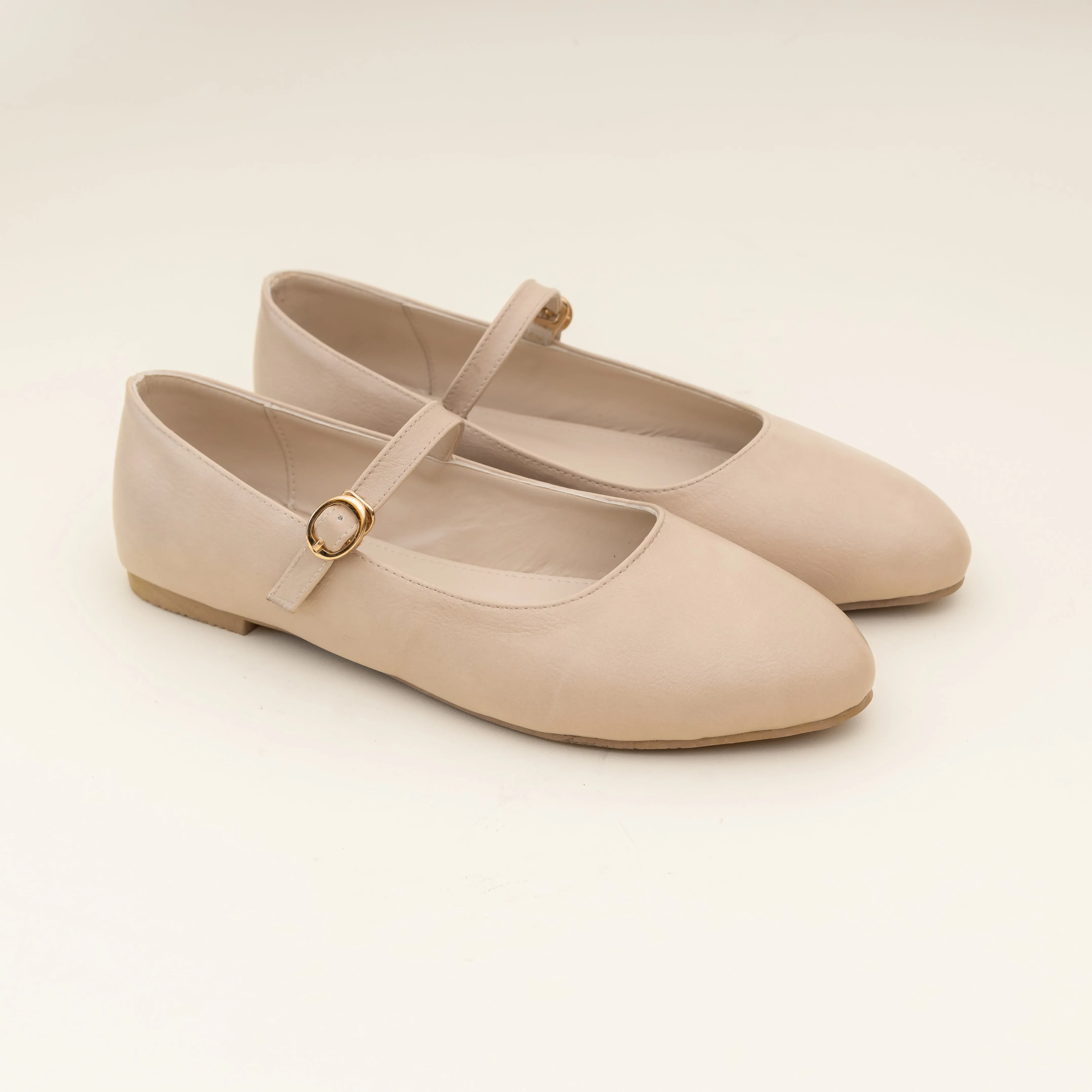 Women Beige Ballerina