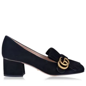 Womens Gucci Black Marmont Heels