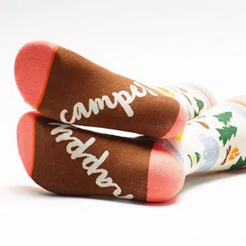 Woven Pear Women's Happy Camper Socks